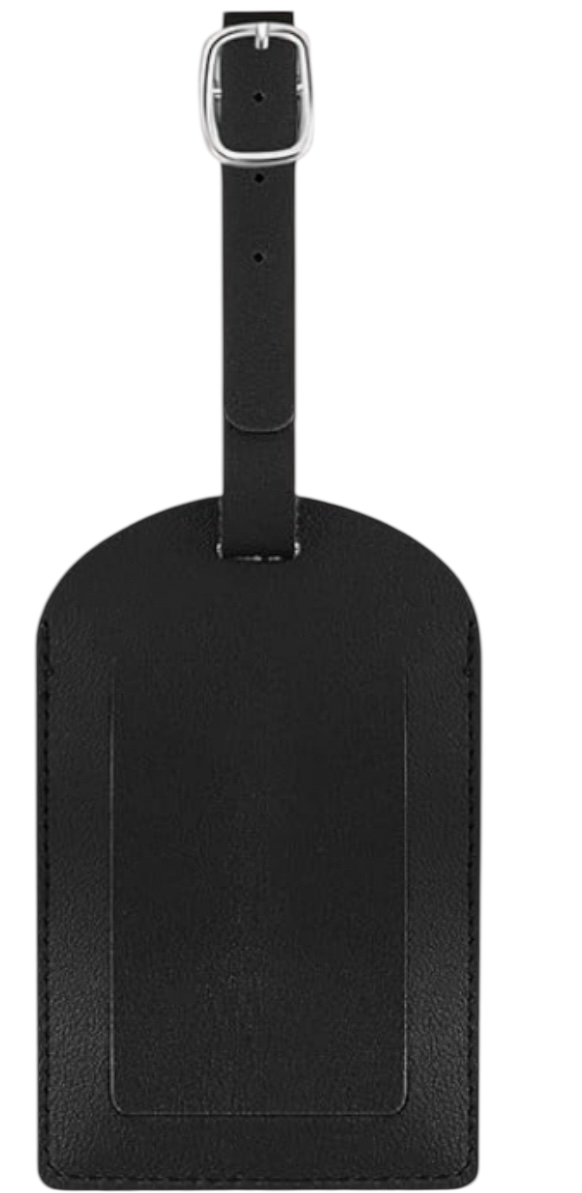 Leather Luggage Tag with Privacy Cover ā Durable PU Suitcase ID Holder, Travel Bag Tag, Adjustable Strap, Bulk Options for Baggage