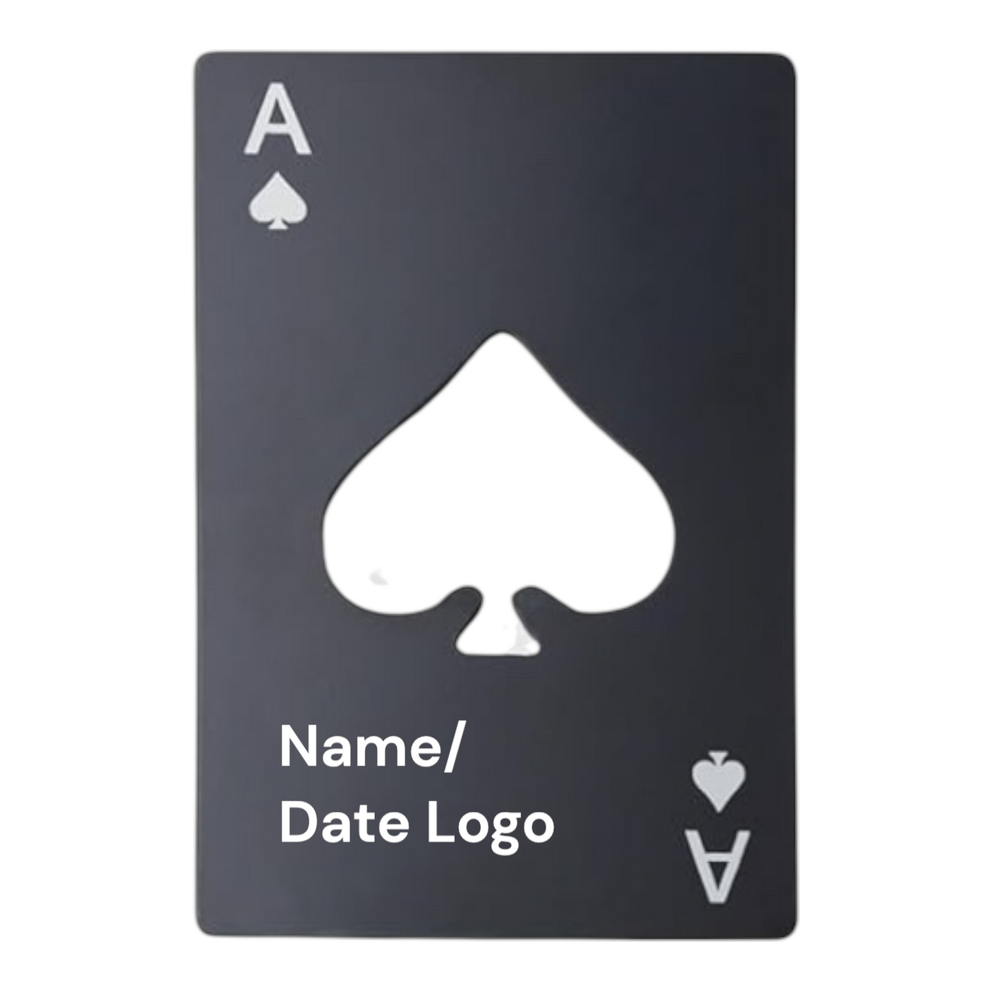 Ace of Spades Bottle Opener ā Poker Card Stainless Steel Credit Card Opener, Slim Wallet Beer Opener, Wedding Party Favor Gift