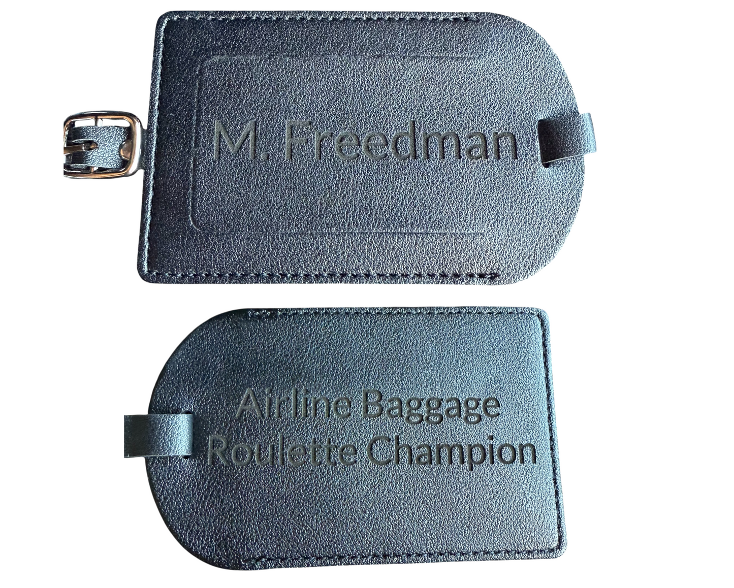 Leather Luggage Tag with Privacy Cover ā Durable PU Suitcase ID Holder, Travel Bag Tag, Adjustable Strap, Bulk Options for Baggage
