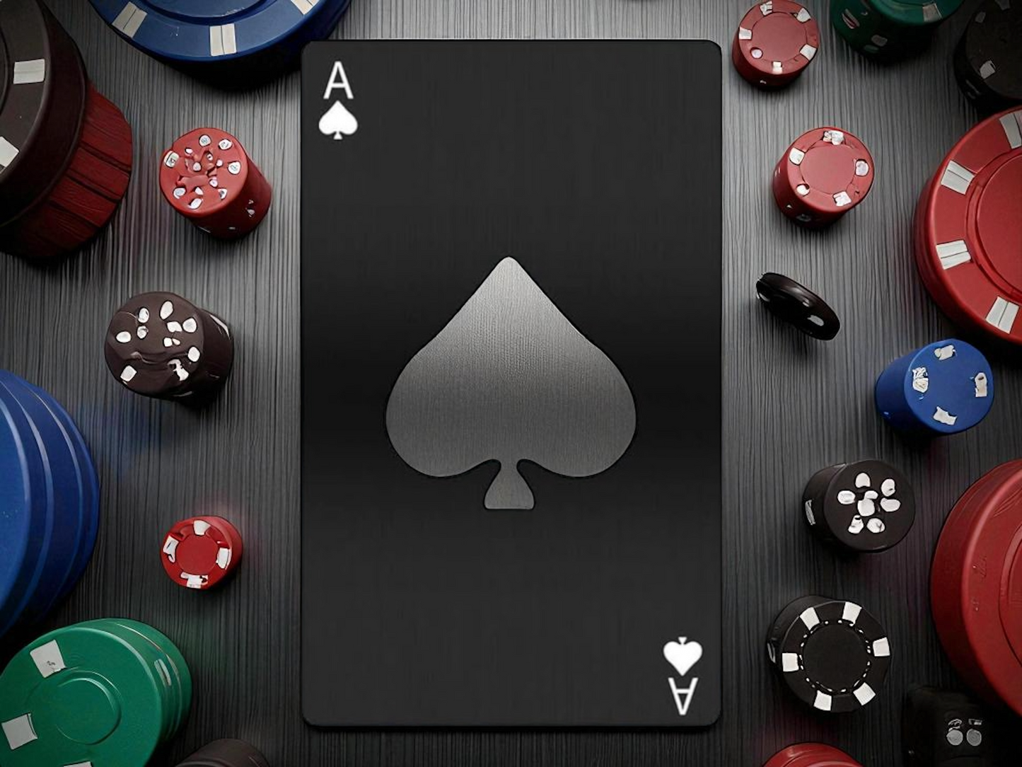 Ace of Spades Bottle Opener ā Poker Card Stainless Steel Credit Card Opener, Slim Wallet Beer Opener, Wedding Party Favor Gift