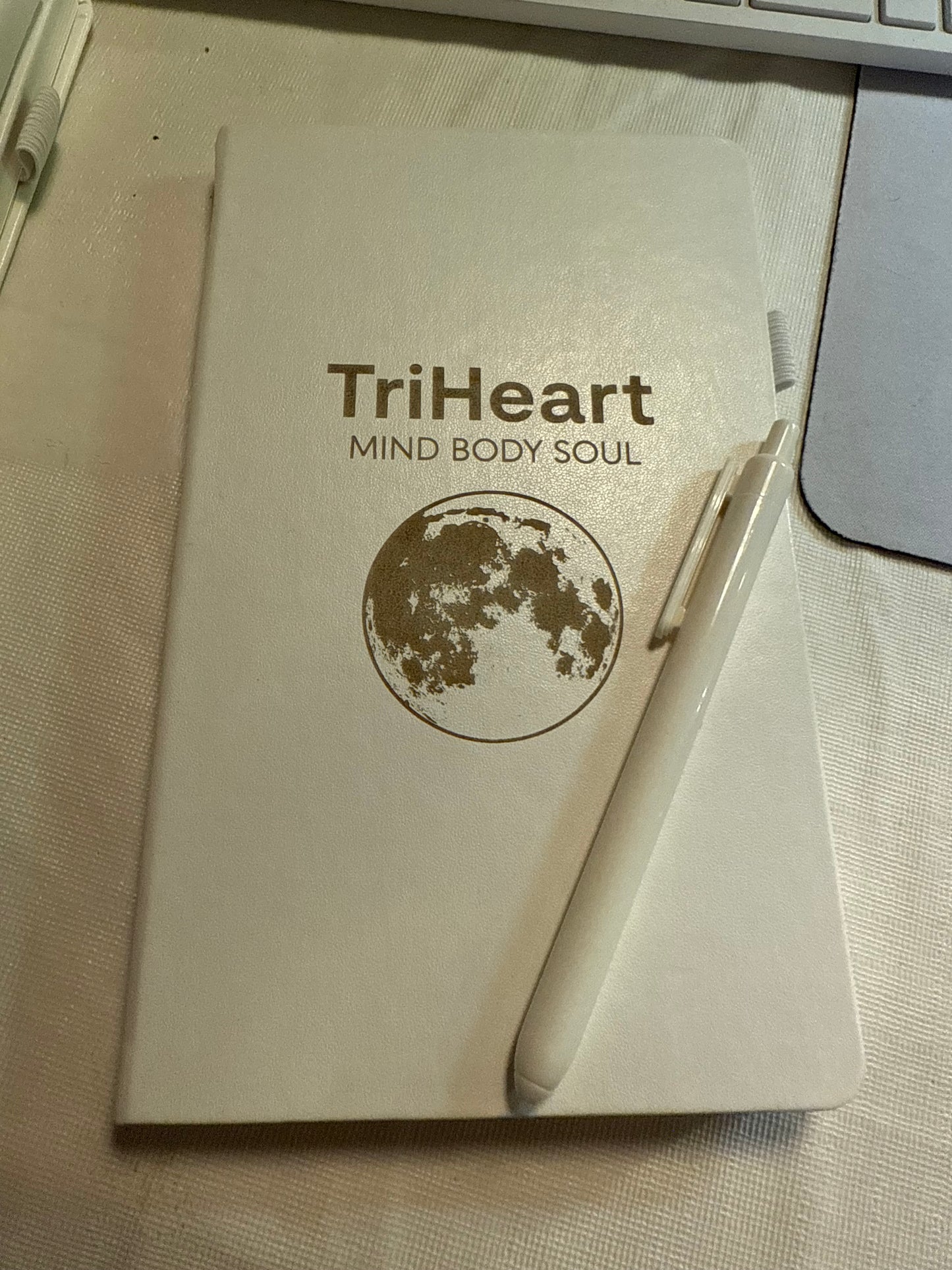 Laser Engraved College Ruled Notebooks – A5 Hardcover Journals with Pen Holders, 120 GSM Lined Pages, Includes Black Pens, White – Business Writing Set for Men & Women, 5.1”x8.3”