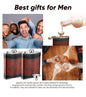 Custom Leather Wrapped Flask – 8oz Stainless Steel Leakproof Design