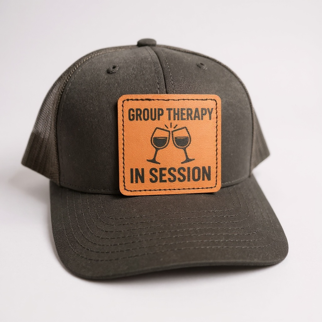 Customizable Leather Patch Adjustable Trucker Hat – Personalized Laser Engraved Snapback Cap, Custom Logo Hat for Men & Women