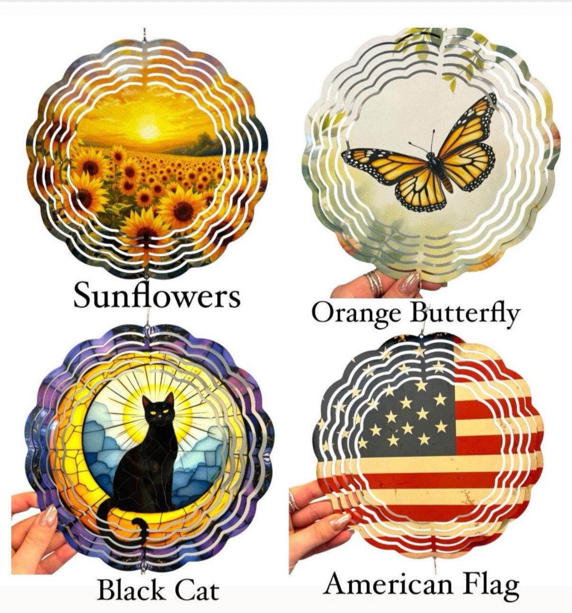 METAL DOUBLE SIDED WIND SPINNER