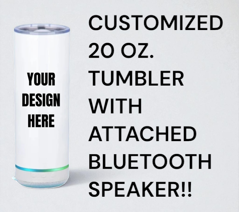 BLUETOOTH TUMBLER w/ STRAW & LID