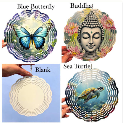 METAL DOUBLE SIDED WIND SPINNER