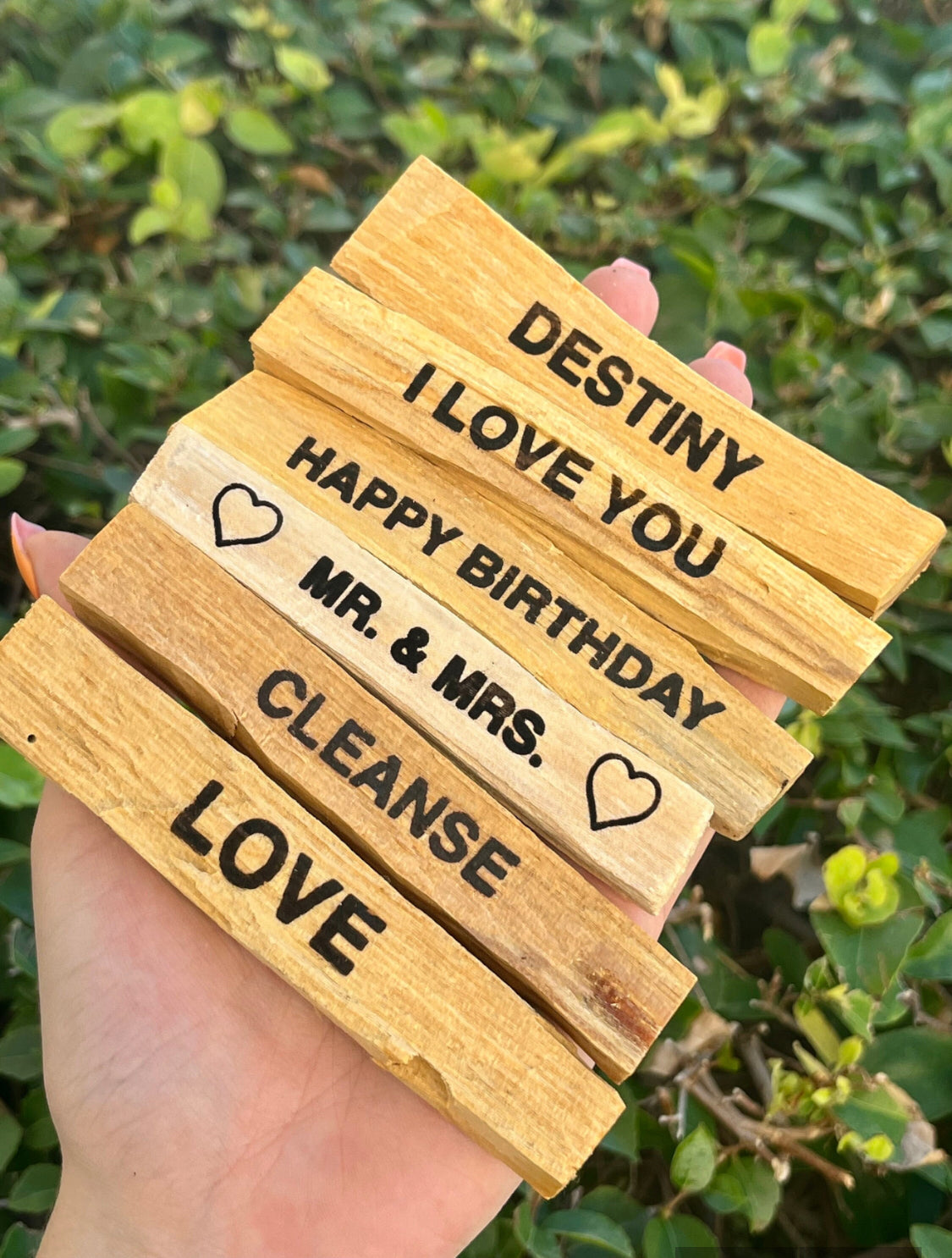 CUSTOM ENGRAVED PALO SANTO